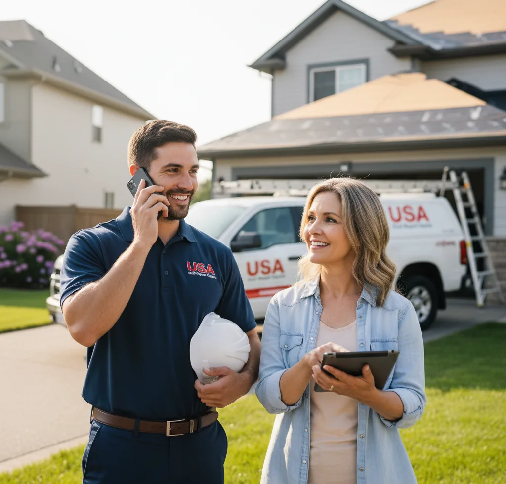 USA Roof Repair Experts customer support in Macomb